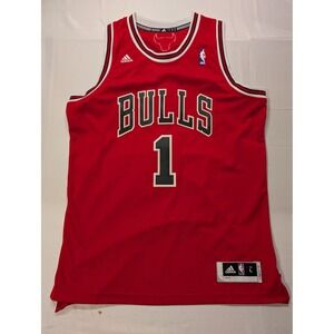 Adidas NBA Men's Large Chicago Bulls Derrick Rose 1 Jersey Red 7912A 11